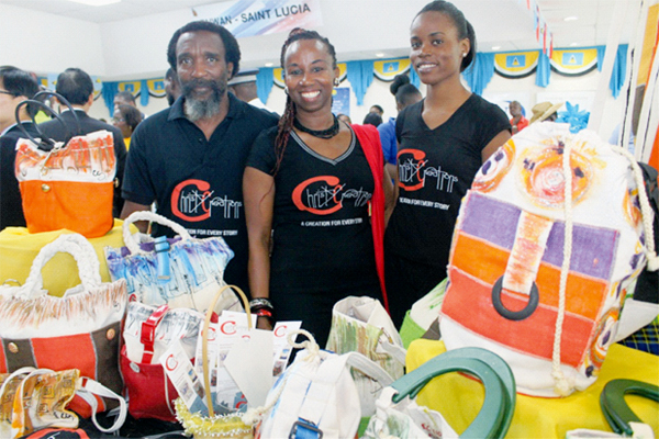Mrs. Christine Samuel (Center) and family