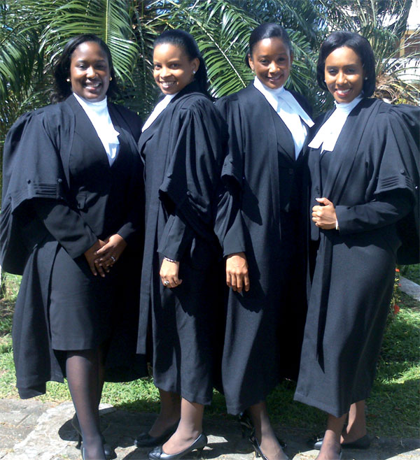 Pictured from left to right are: Savita Shornette Chandler, daughter of Clement and Stella Epiphane; Kera Khodra, daughter of Stephen Paul and Eldora Khodra-Paul; Tesca Mathurin, daughter of Oliver and Andrina Mathurin; and Khadya Nakima Florius, daughter of Francis and Marilyn Florius.