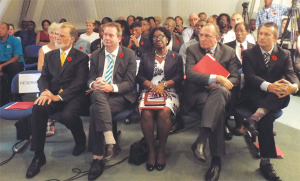 Governor General joined by French, British and German Ambassadors and Alliance Franciase director.