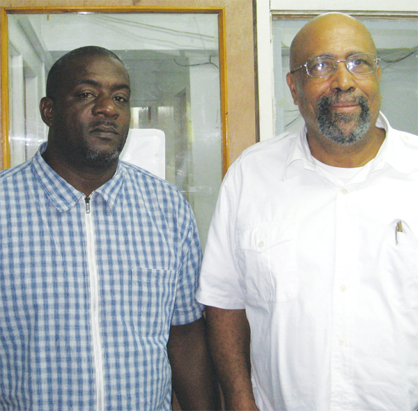Joe Cadette (right), chief spokesman and another member of the trio from Bouton that wants to see "justice" done.