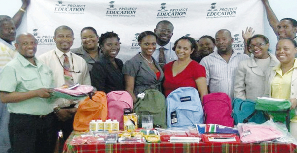 Some of the recipients organisations with their supplies.