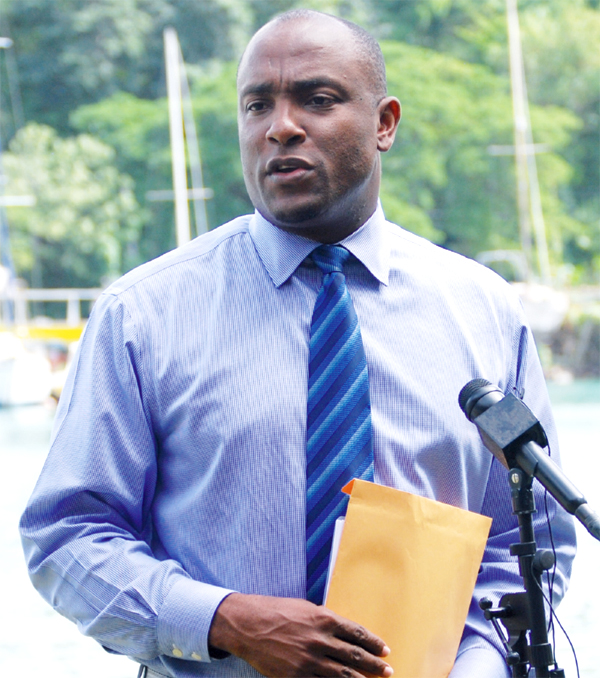 Sports Minister Shawn Edward (Photo Anthony De Beauville)