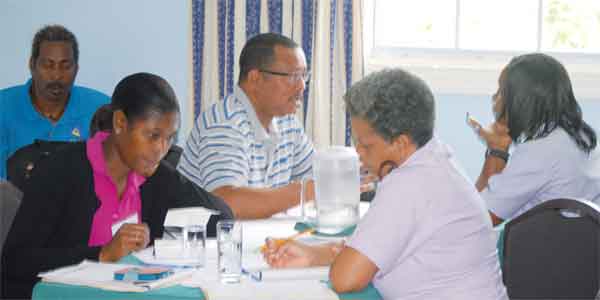 Work in progress for representatives from the various national sports federations.(Photo: Anthony De Beauville)