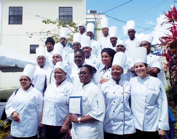 The graduating chefs