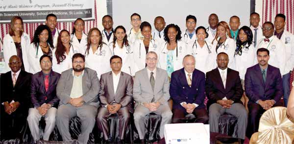 The students, faculty and guests at the ceremony.