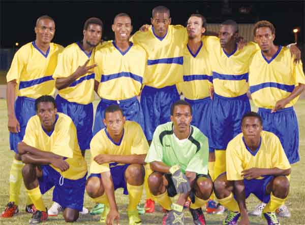 Canaries edged out South Castries 1-0. [Photo: Anthony De Beauville]