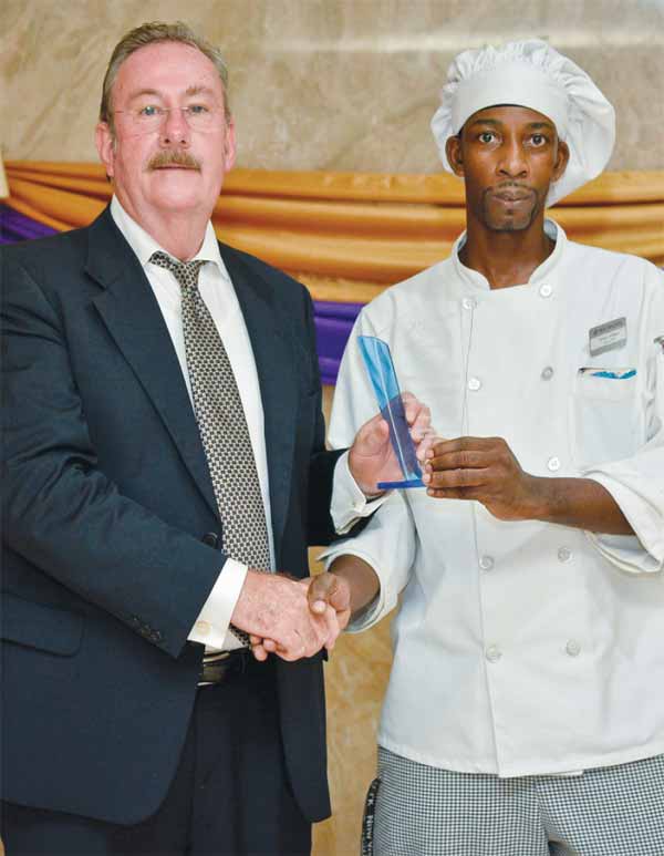Supervisor of the Year Simon William.