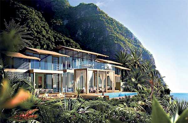 One of the villas at Freedom Bay
