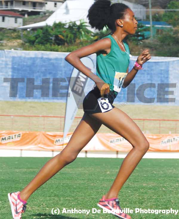 Kamillah Monroque captured gold in the girls 1500. (Photo: Anthony De Beauville)