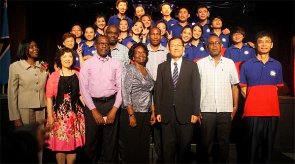 The youth Ambassadors with local dignitaries