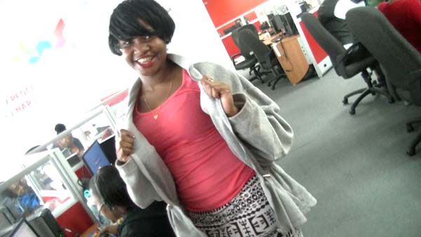 Digicel employees wear pink