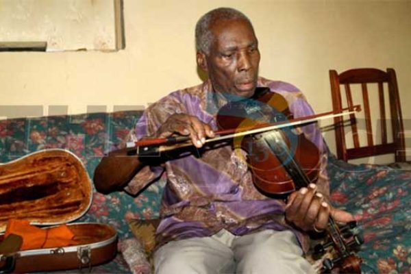 Violinist and Saint Lucian icon, Joseph “Rameau” Poleon. [PHOTO: Stan Bishop]