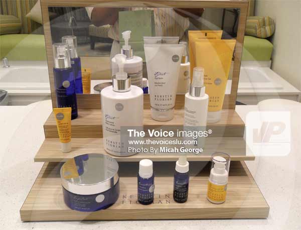 Image: Some of the products to be used at the Spa