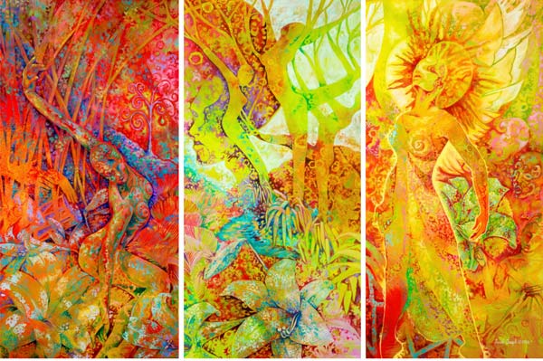Dry words of Easter Triptych.