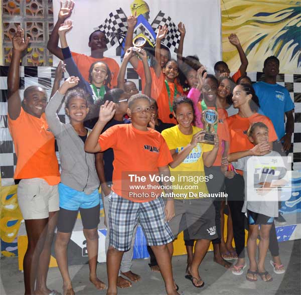 Image: Sharks Swim Club Lucian Grand Prix Champions(PHOTO: Anthony De Beauville)