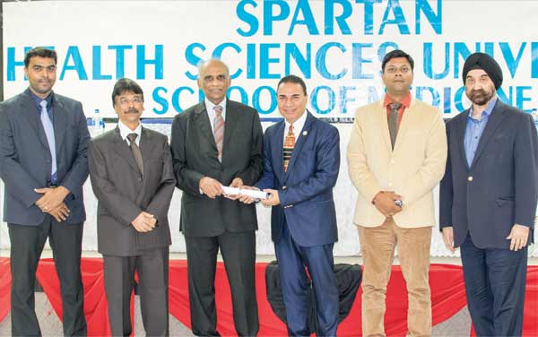 Image: Kalotee (third from right) with Faculty staff