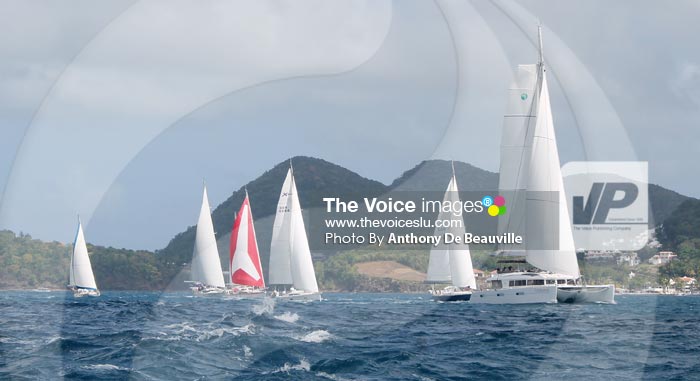 Image: World ARC 2015 sailing out of Rodney Bay (Photo By Anthony De Beauville)
