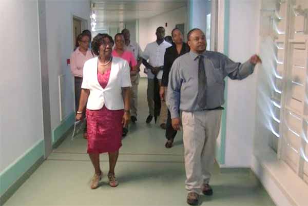 GG touring the hospital.