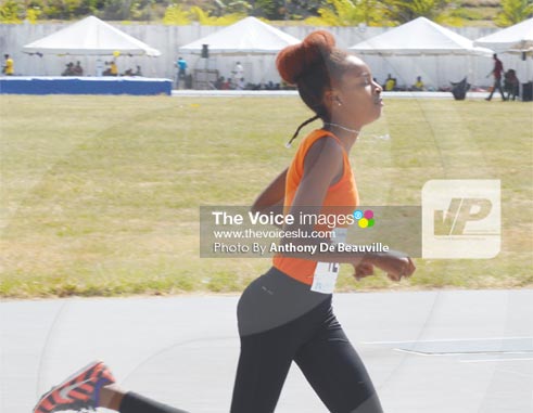 Image: Three gold medals for KamillahMonroque representing Rockets Athletics Club (PHOTO: Anthony De Beauville))