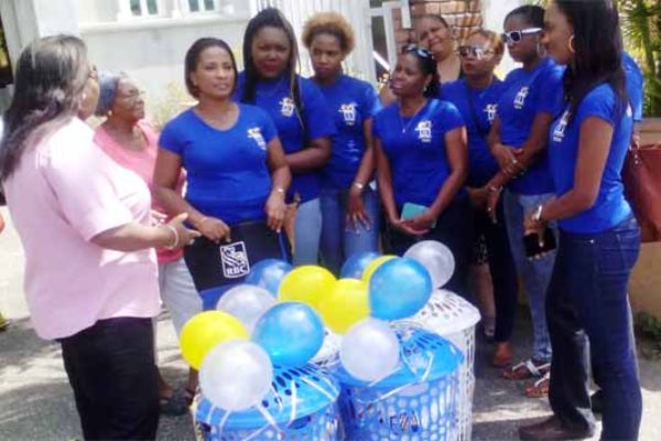 Image: RBC employees at Gros Islet.