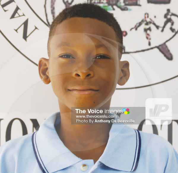 Image: St. Lucia Simeon Gerson will captain the Windward Islands under-15 cricket team. (PHOTO: Anthony De Beauville)