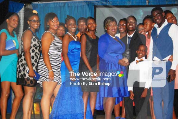 Image: YEAC (Saint Lucia) members at this year’s National Youth Awards.