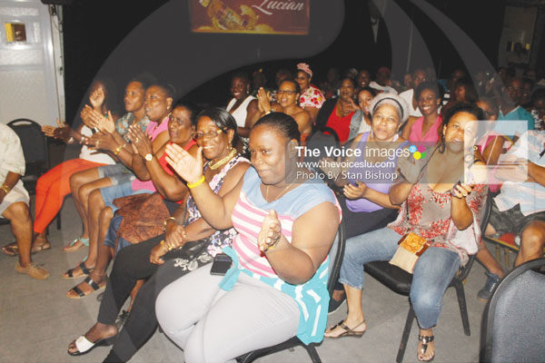 img:Calypso fans enjoying themselves at a tent. [PHOTO: Stan Bishop]