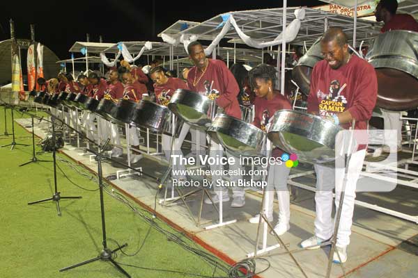 Image: As good as they were on the night, former Panorama champs, Pantime Steel Orchestra, were no match for WilrockLaborie Steel Orchestra last Friday. [PHOTO: Stan Bishop]