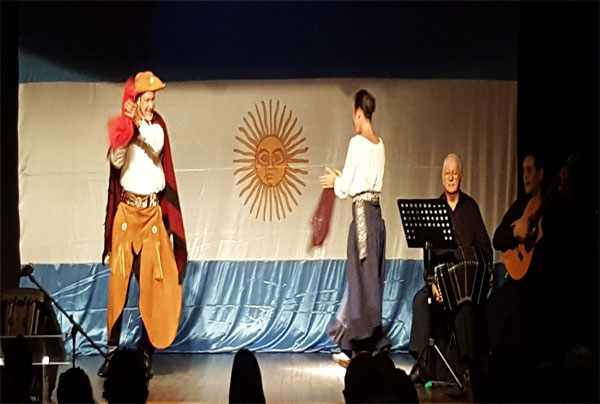 Image: TANGO TIMES USA dancing traditional Argentine Folklore.