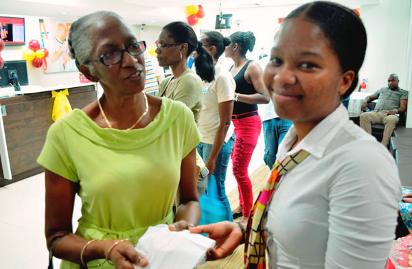 Image: Treating a customer