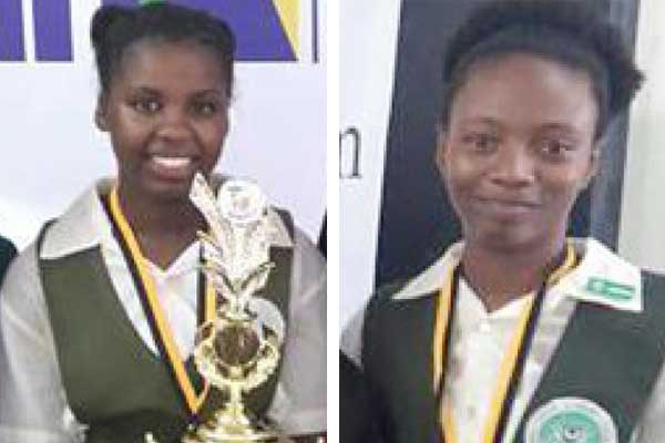 Megan Felicien and Michaela Poleon.