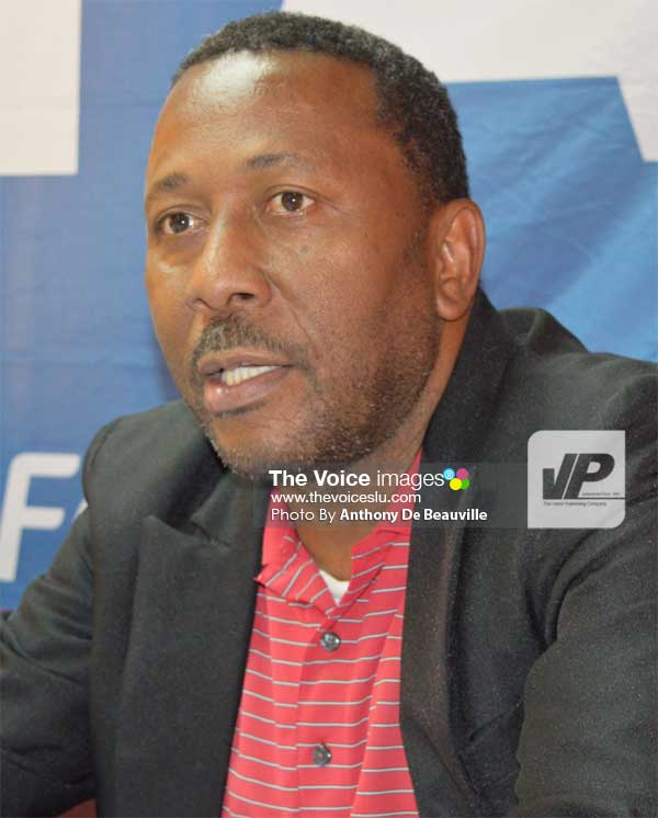 Image: SLFA President Lyndon Cooper (PHOTO; Anthony De Beauville)