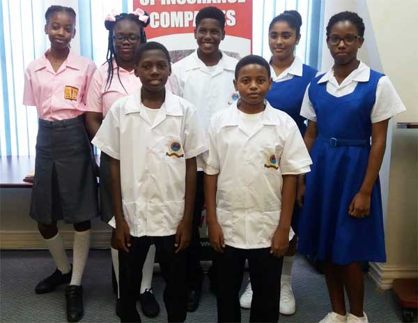 Image: Seven of the 11 bursary winners.