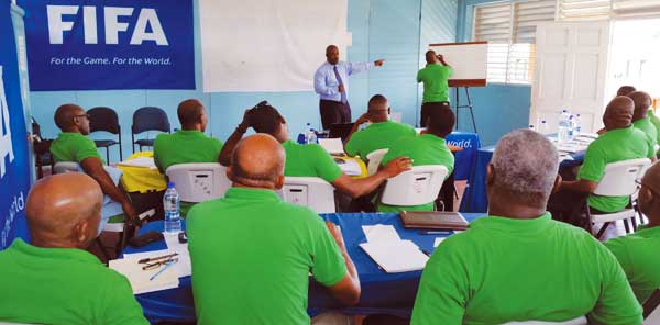 Some of the participants at the opening ceremony on Monday morning.