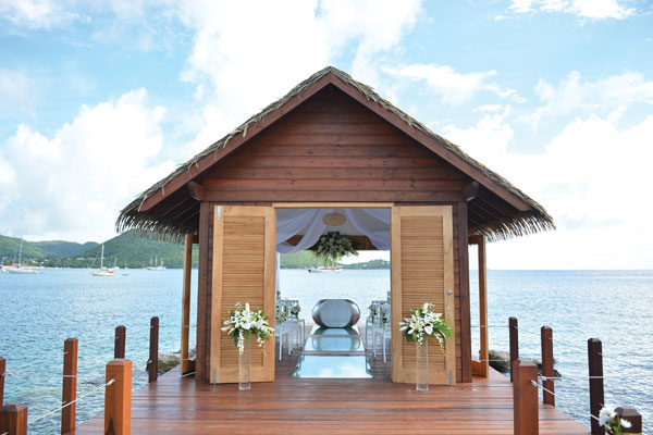 Image: The Sandals overwater wedding chapel
