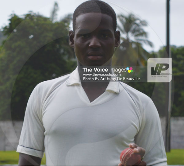 img: Left arm fast bowlers Dillan John picked up a career best 6 wickets for 16 runs versus South Castries. D’Mii Charles. (PHOTO: Anthony De Beauville)