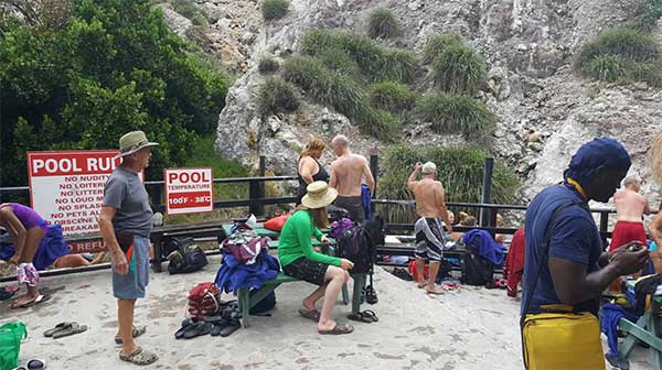 Image: New seating at the Sulphur Springs Park