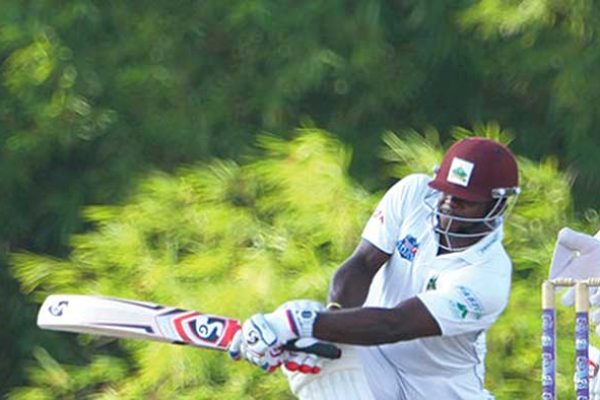 Image of Kyle Mayers in action (WICB Photo)