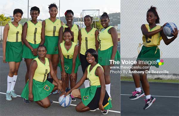Image: (L-R) Shamrock continue their winning ways. Shamrock centre player Genesis Alfred was outstanding against SALCC. (Photo: Anthony De Beauville)