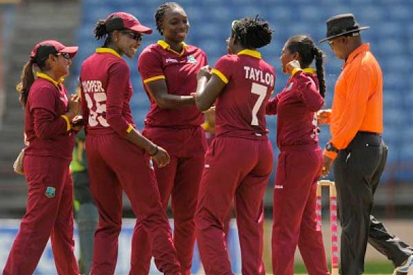 Image: The trumphant West Indies Women’s team.