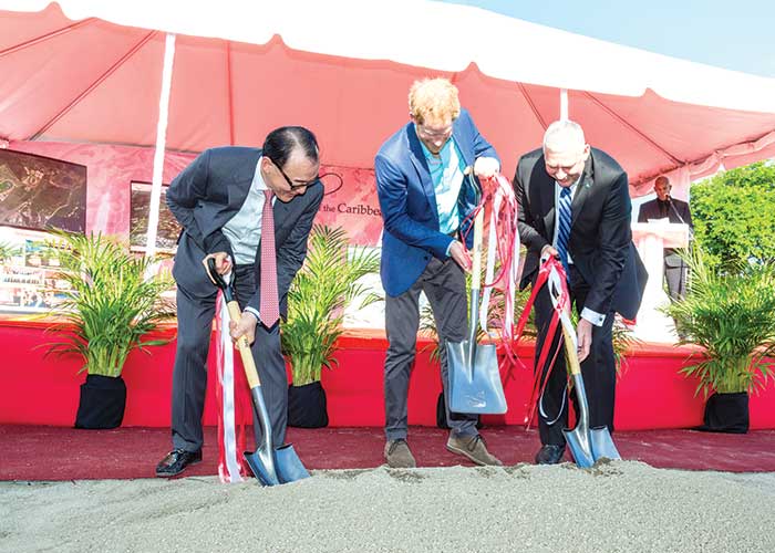 Image: Sod turning for Desert Star project.