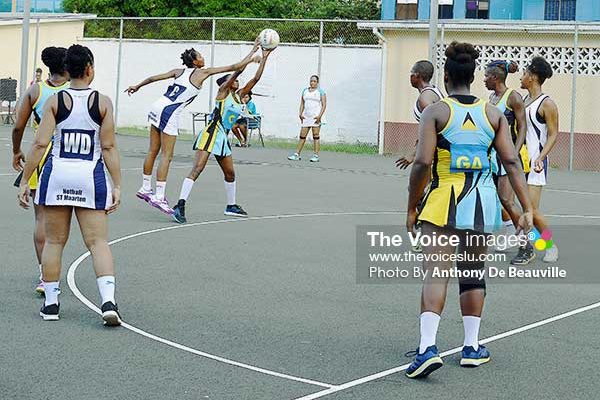 Image: Some of the action between host Saint Lucia and Saint Martin in the three-match series. ( Photo: Anthony De Beauville)