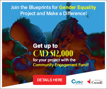 Get up to CAD $12,000 for your gender equality based project with the Community Engagement Fund! Tap/click this banner for details.
