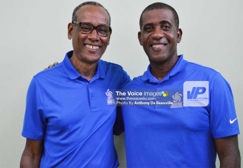 Image: CONCACAF Instructors Vinmore Blaine and Lenny Lake. (PHOTO: Anthony De Beauville)      
