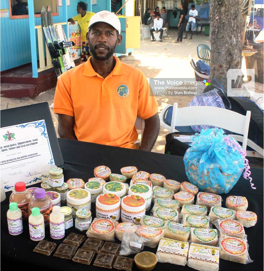 Image: Mark Remy at last month’s marketplace activity hosted by Bay Gardens Resorts. [PHOTO: Stan Bishop]
