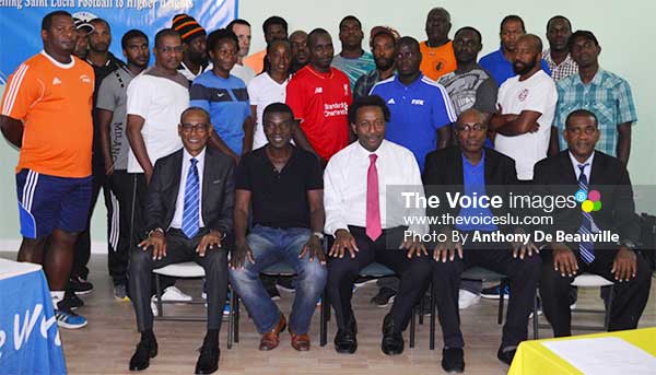 Image: Photo moment for CONCACAF Instructors, SLFA Officials and Course Participants at Friday opening  (Photo: Anthony De Beauville)  
