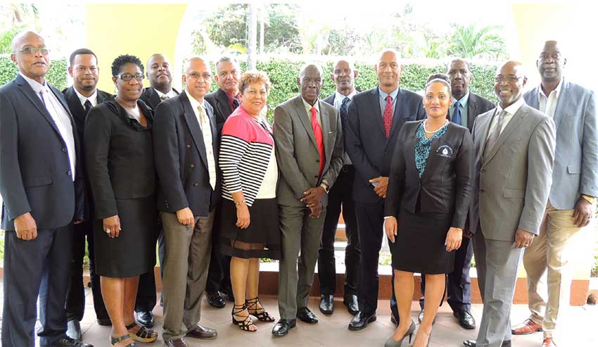 Image: Pictured above, St. Lucia League Board of Directors, CCCU Board of Directors, General Manager of CCCU and General Manager of St. Lucia Co-operative Credit Union League. 