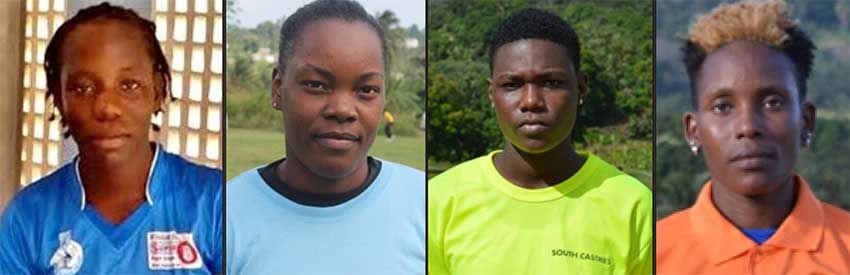 Image: (L-R) Qinan Joseph, Swayline Williams, Nerissa Crafton and Roylin Cooper. (Photo: Anthony De Beauville)