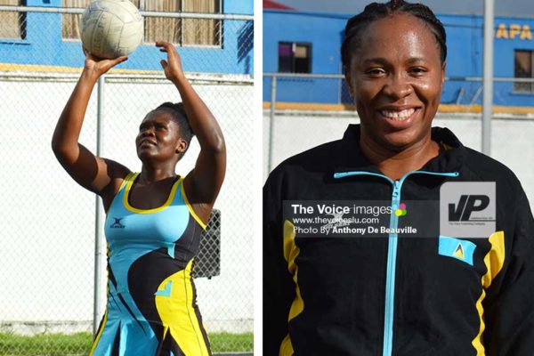 Image: Soufriere’s Ianna Hippolyte and Canaries Judy Mathurin will be in action on Sunday. (Photo: Anthony De Beauville)