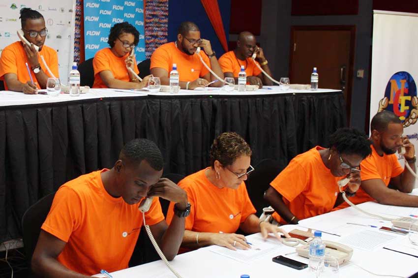 Image: BOSL staffers manning the phones at this year’s NCF Telethon.